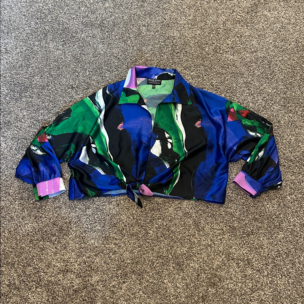 Frank Lyman Knotted Abstract Pullover Women’s Large